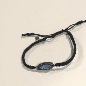 Elegant Black and Blue Bracelet